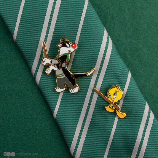 Pins Tweety und Grosminet in Hogwarts