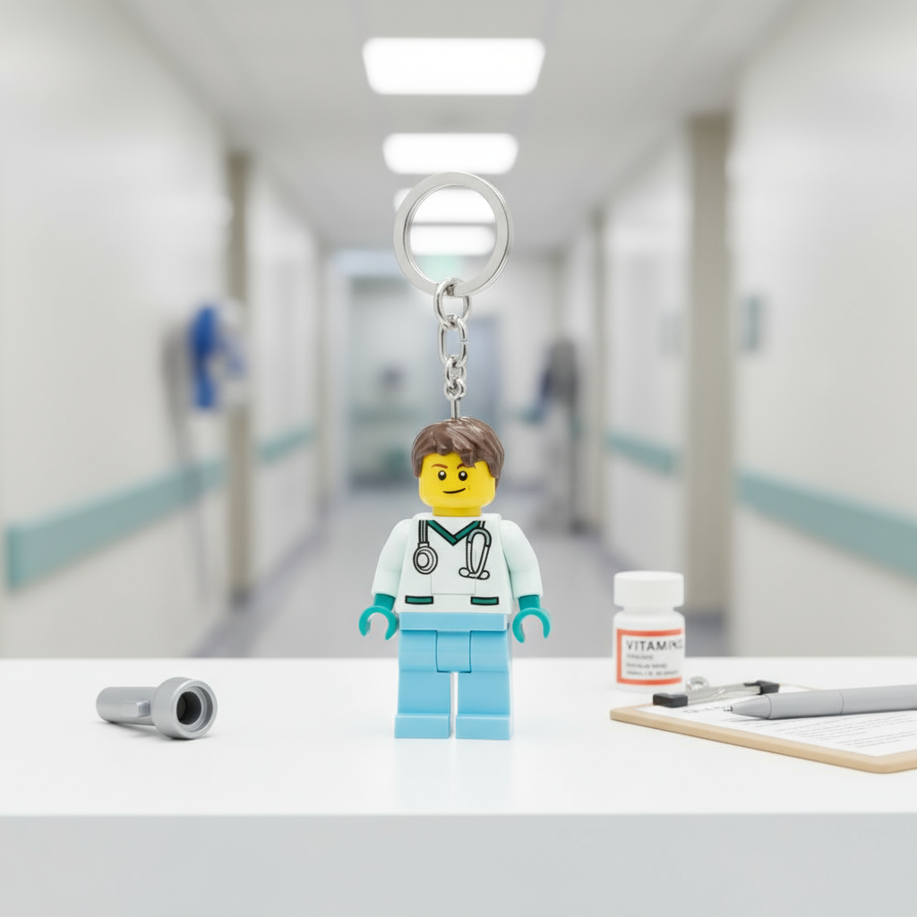 Porte-clés lumineux LEGO - Docteur - produit Joy Toy