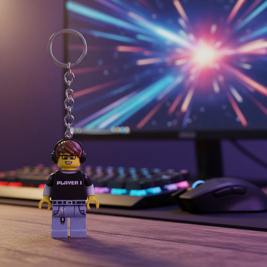LEGO Schlüsselanhänger mit Beleuchtung – Gamer