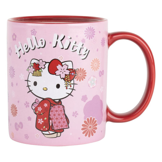 Hello Kitty Wärmeempfindlicher Becher - Kimonorot