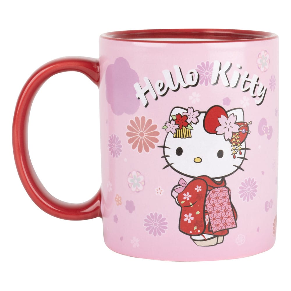 Hello Kitty Wärmeempfindlicher Becher - Kimonorot