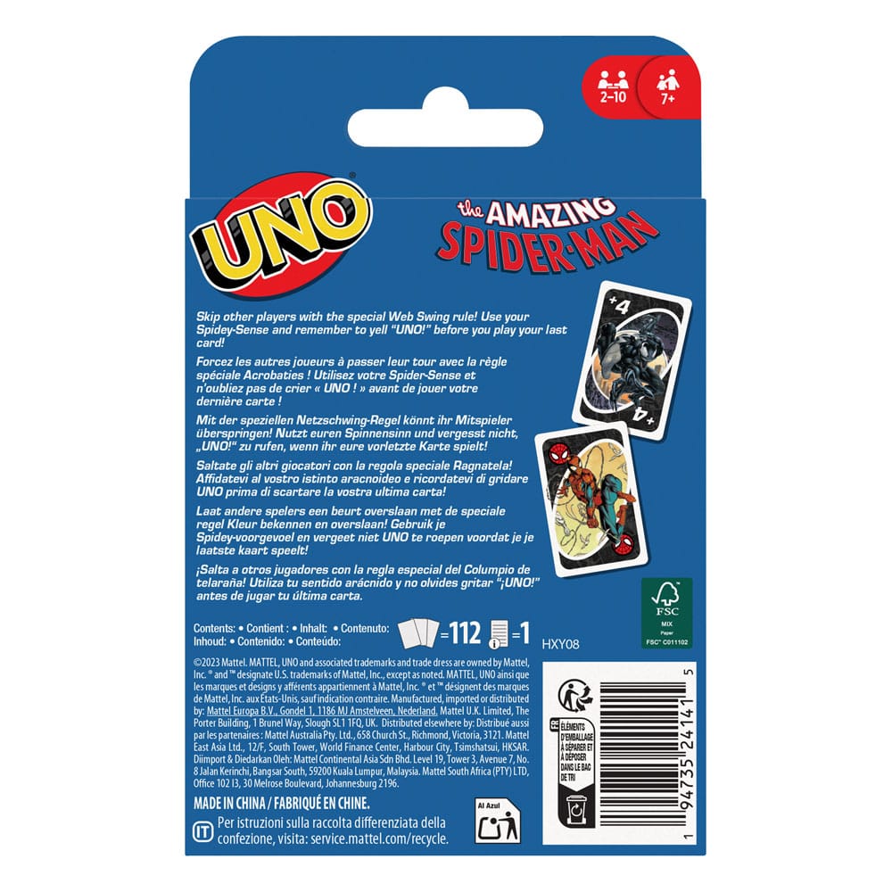UNO-Kartenspiel – Der unglaubliche Spider-Man