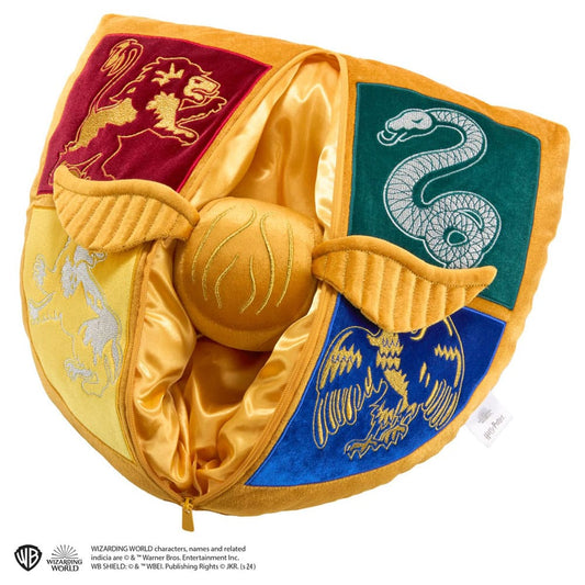 Harry Potter Plush - Hogwarts Crest and Golden Snitch