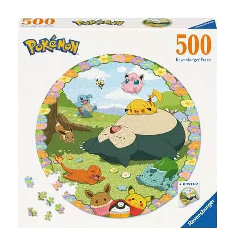 Puzzle rond Pokémon Flowery 500 pièces - Ravensburger