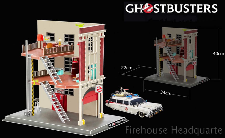 Ghostbusters 3D-Puzzle – Feuerwehrhaken und Leiter