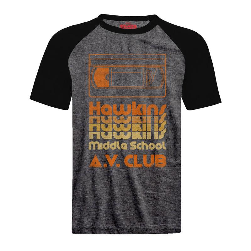 T-Shirt Stranger Things - Hawkins A.V. Club – vue principale