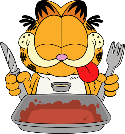 Garfield Lasagne-Abendessen-Pin