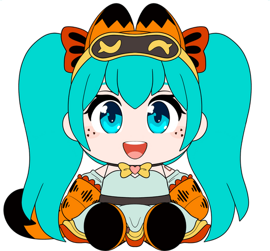 Miku x Garfield Plüsch (23 cm)