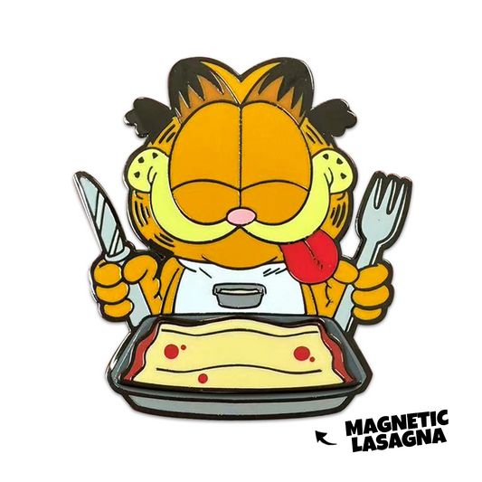 Garfield Lasagne-Abendessen-Pin
