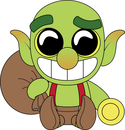 Kobold Plüschtier (23 cm)