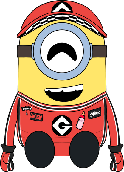 Racecar Minion Plush (9in)