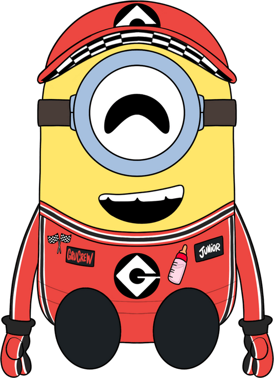 Minion-Plüschtier Rennwagen (23 cm)