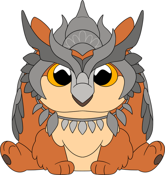 Armored Owlbear Plush (9in)