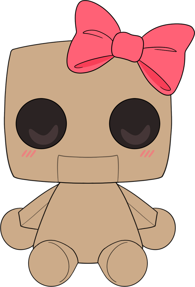 Porzellanmädchen-Plüschfigur (23 cm)