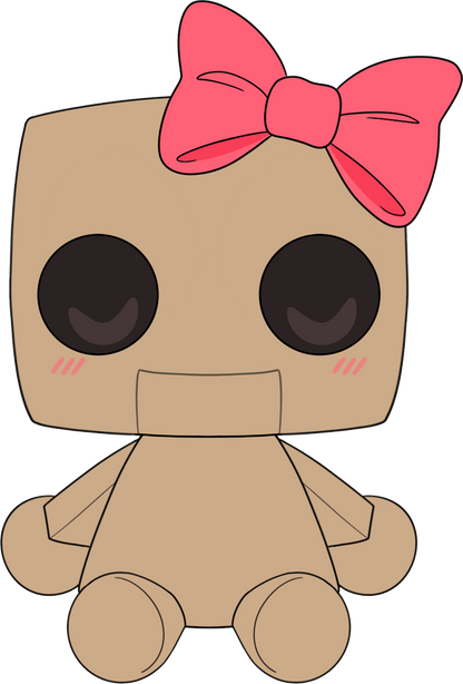Porzellanmädchen-Plüschfigur (23 cm)