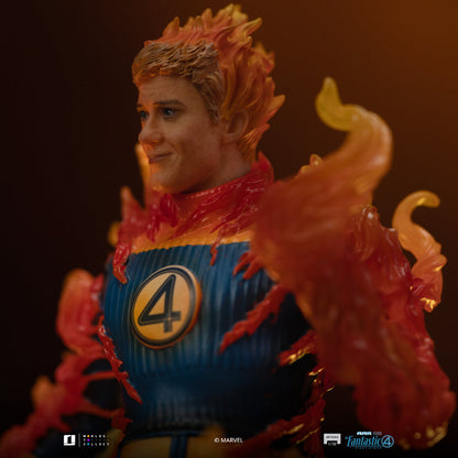 Statue Human Torch (Blue Suit Variant) - Fantastic Four - Art Scale 1/10 - The Fantastic Four