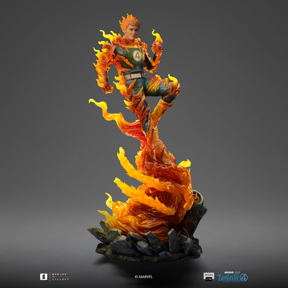 Statue Human Torch (Blue Suit Variant) - Fantastic Four - Art Scale 1/10 - The Fantastic Four