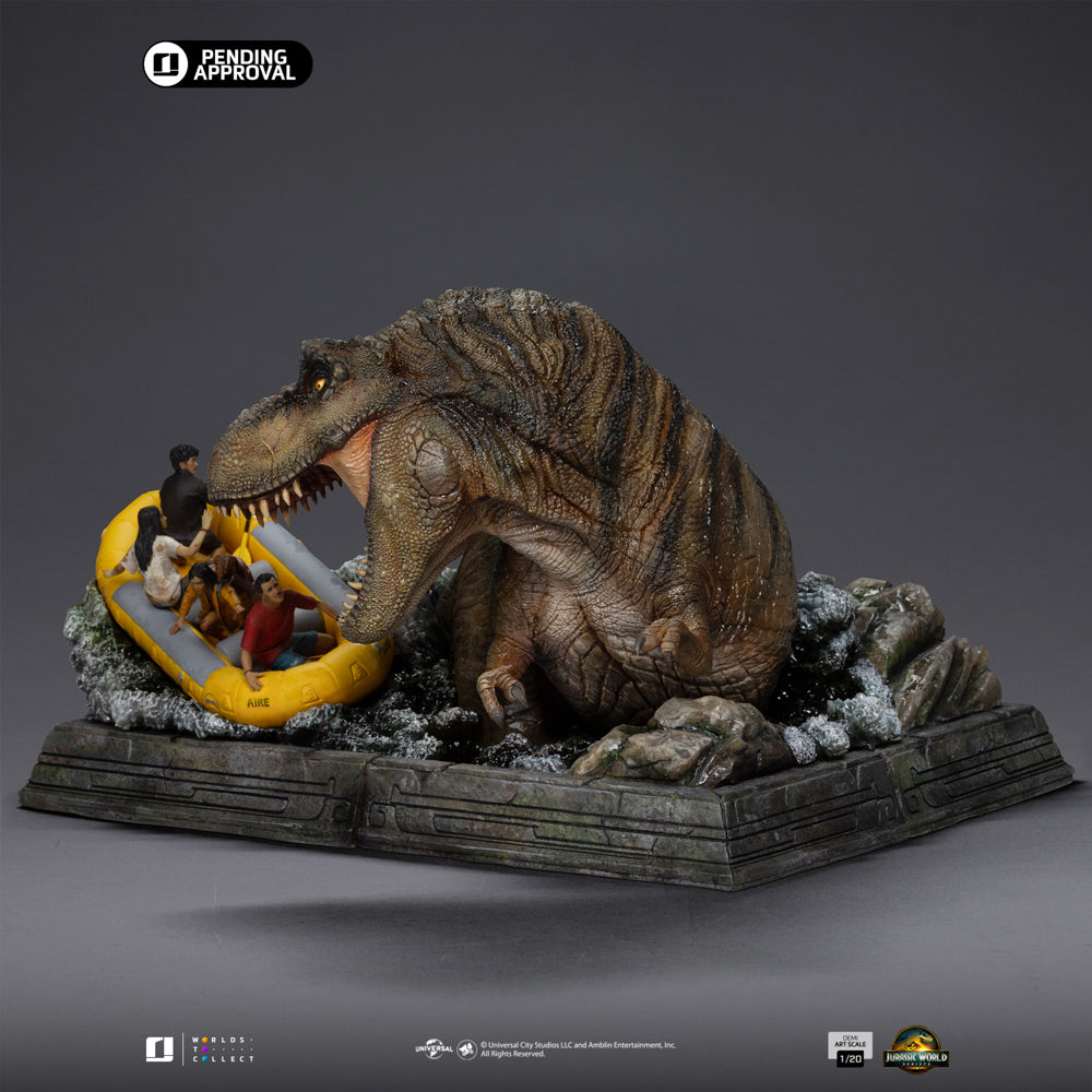 T-Rex River Scene Statue - Jurassic World: Rebirth - Demi Art Scale 1/20