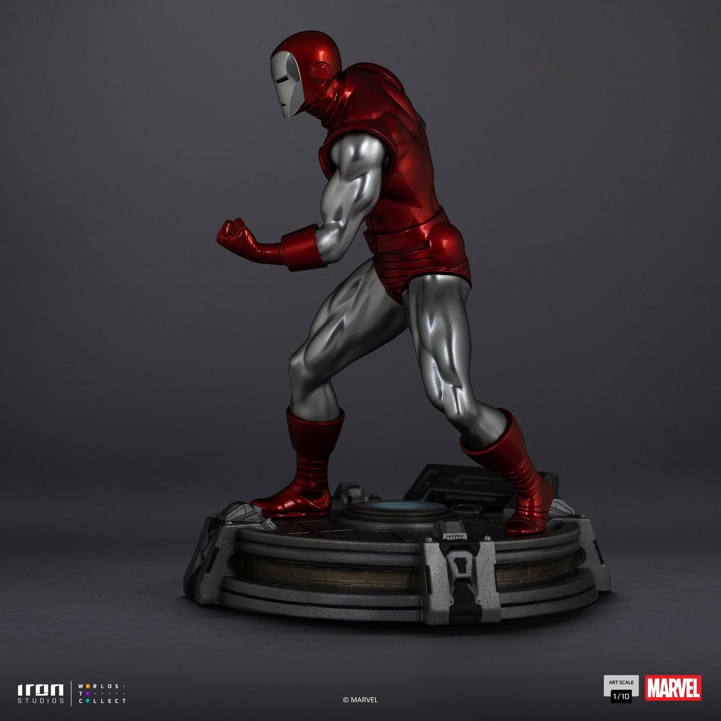 Statue Iron Man Red & Chrome - Marvel Comics - Art Scale 1/10