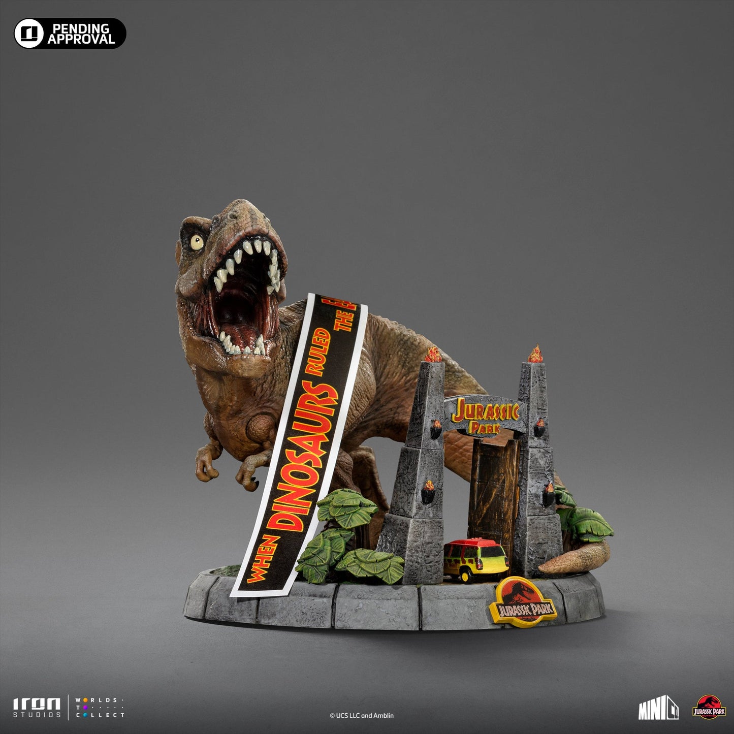 T-Rex Deluxe Figurine - Jurassic Park - Mini Co. - Jurassic World