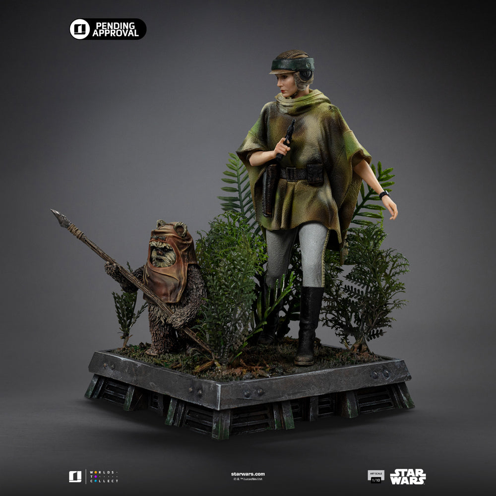 Statue Leia and Wicket - Star Wars Episode VI - Art Scale 1/10