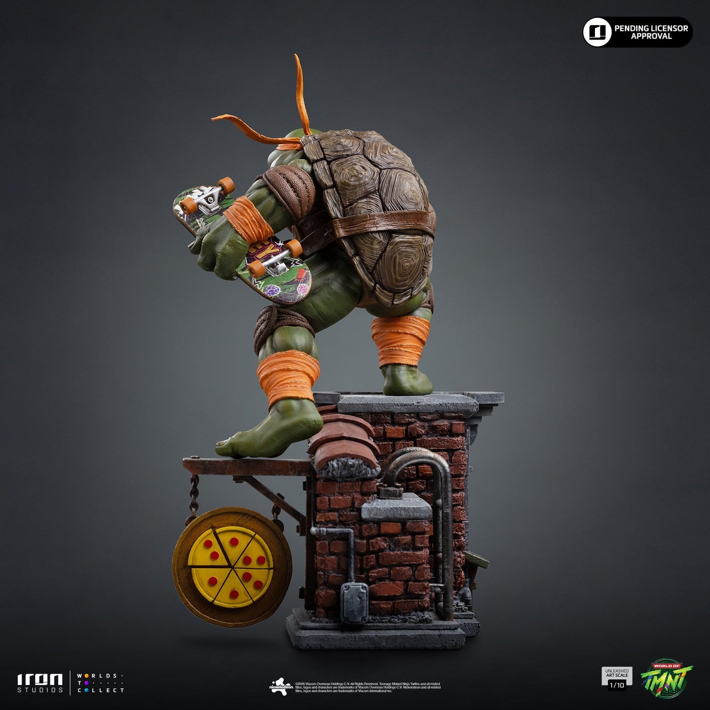 Statue Michelangelo Unleashed - Teenage Mutant Ninja Turtles - Art Scale 1/10