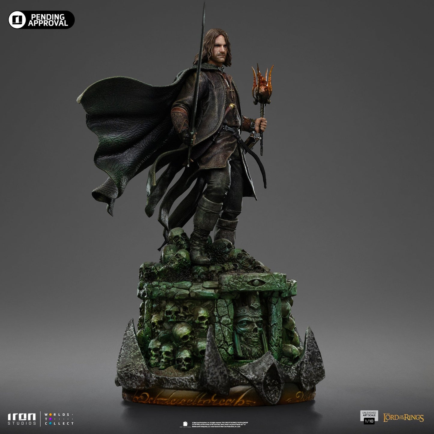 Statue Aragorn Unleashed - The Lord of the Rings - Art Scale 1/10