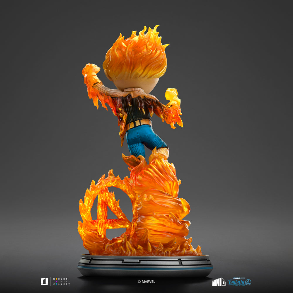 Human Torch (Blue Suit Variant) Figure - Fantastic Four - Mini Co. - The Fantastic Four