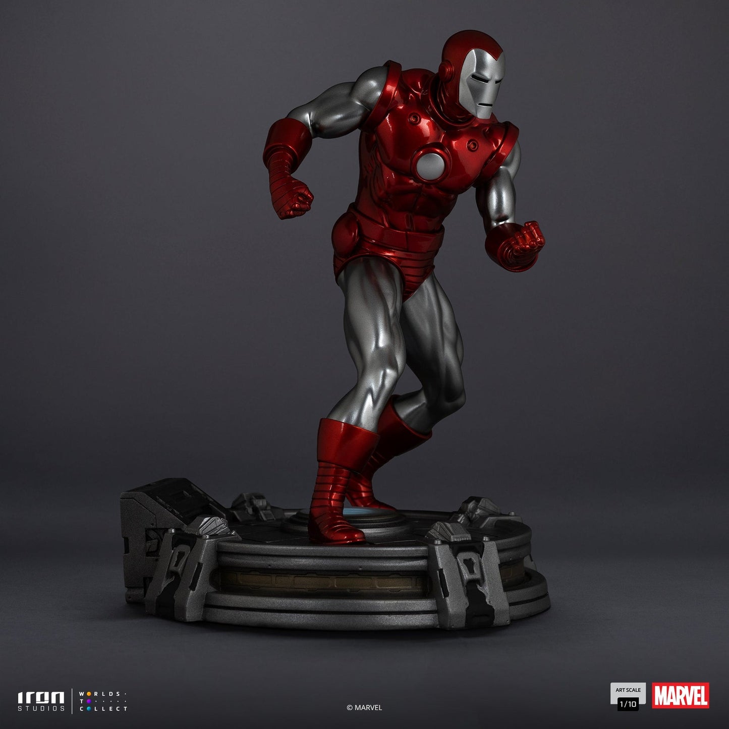 Statue Iron Man Red & Chrome - Marvel Comics - Art Scale 1/10