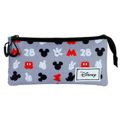Trousse Triple FAN 2.0 Disney Mickey Mouse « Grey »