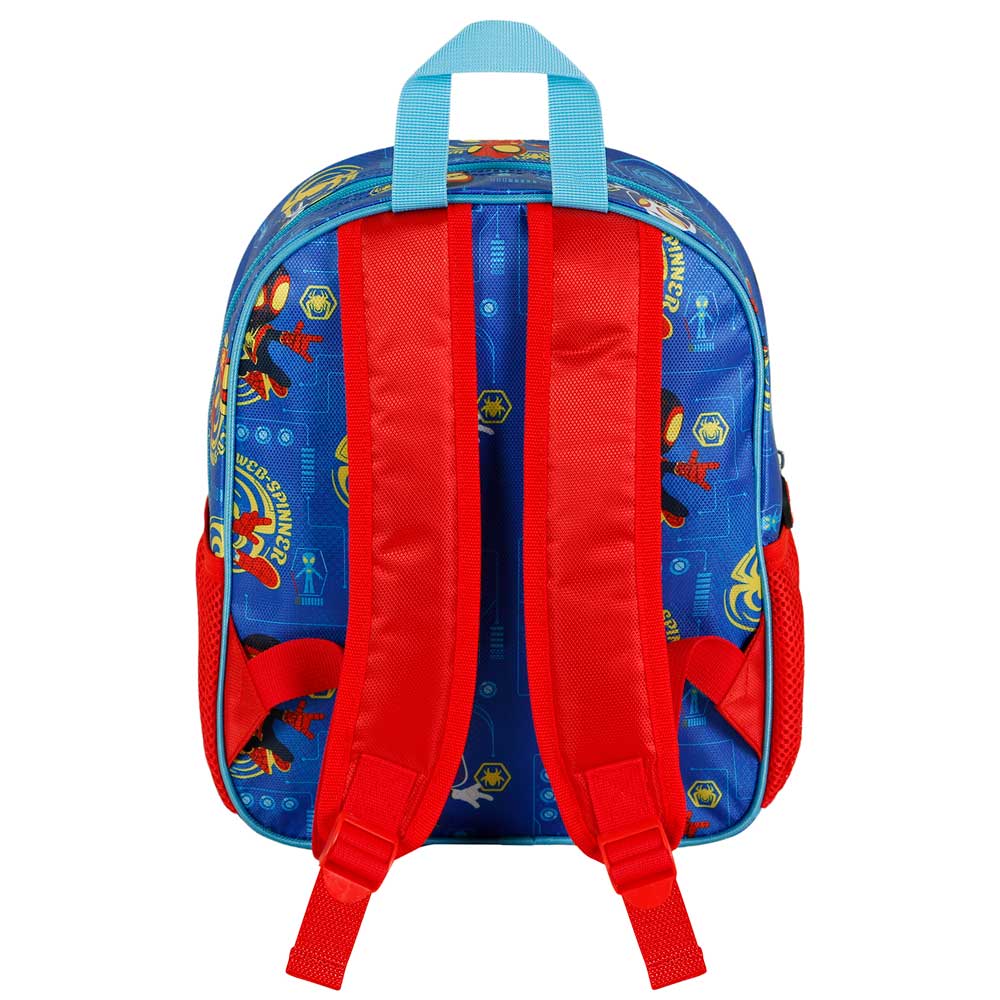 Small Blue 3D Marvel Backpack - Spider-Man Spinners