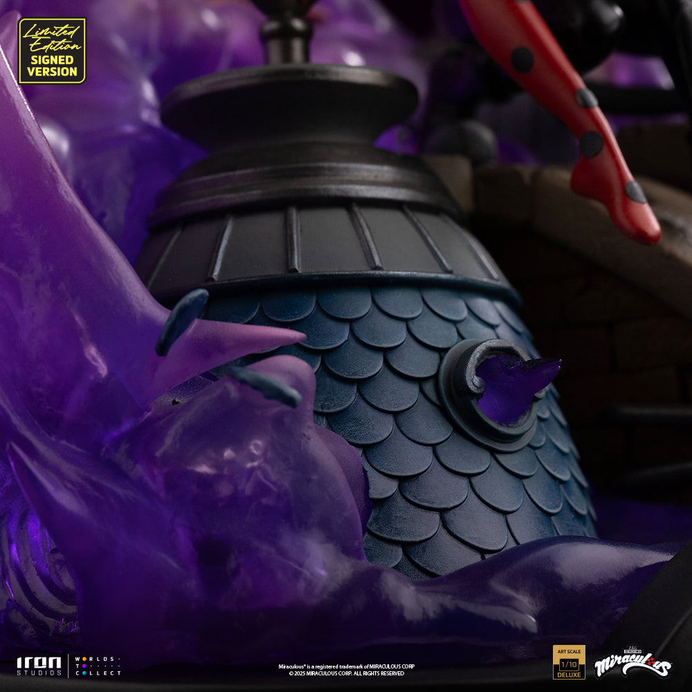 Ladybug and Cat Noir Statue - Miraculous 10th Anniversary Signed Edition - Deluxe Art Scale 1/10