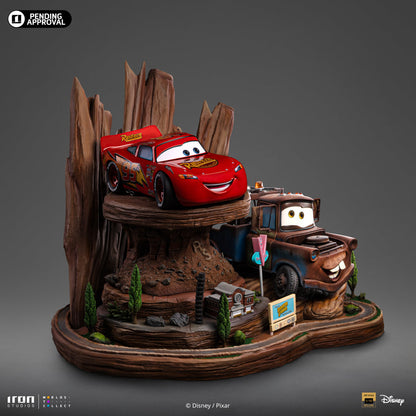 Statue Lightning Mcqueen & Tow Mater - Cars - Deluxe Art Scale 1/10 - Disney Classics