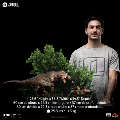 T-Rex Chase Statue - Jurassic Park - Demi Art Scale 1/20