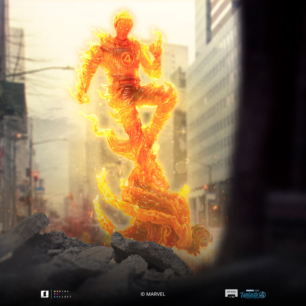 Human Torch Statue - The Fantastic Four: First Steps - Art Scale 1/10