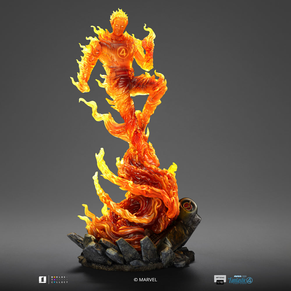 Human Torch Statue - The Fantastic Four: First Steps - Art Scale 1/10