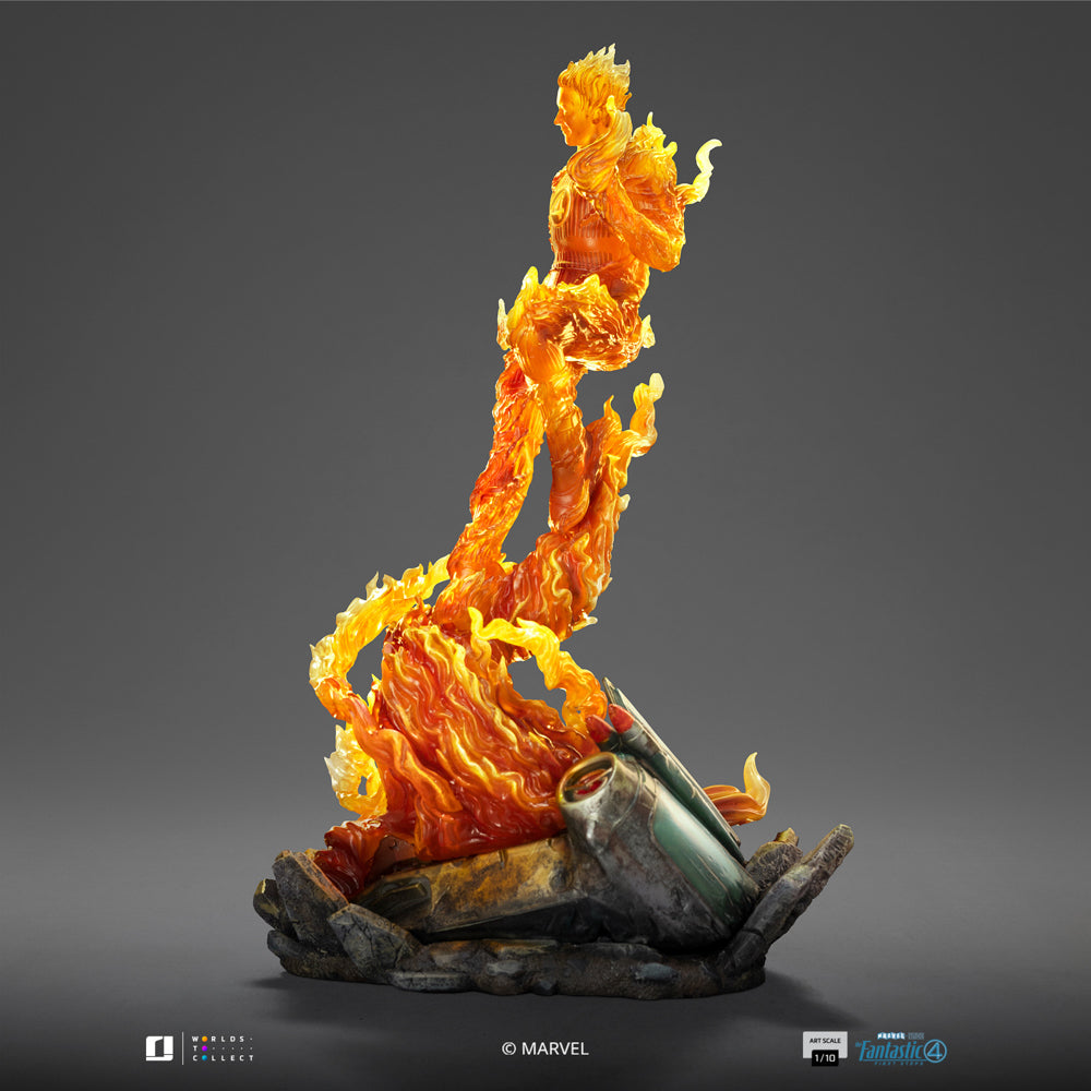 Human Torch Statue - The Fantastic Four: First Steps - Art Scale 1/10
