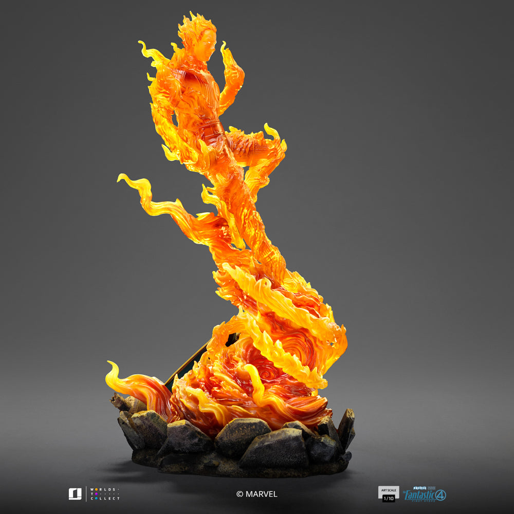 Human Torch Statue - The Fantastic Four: First Steps - Art Scale 1/10