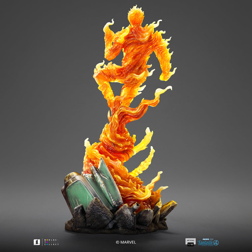 Human Torch Statue - The Fantastic Four: First Steps - Art Scale 1/10