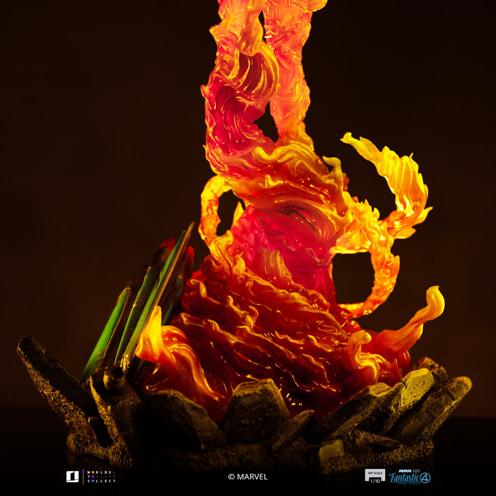 Human Torch Statue - The Fantastic Four: First Steps - Art Scale 1/10