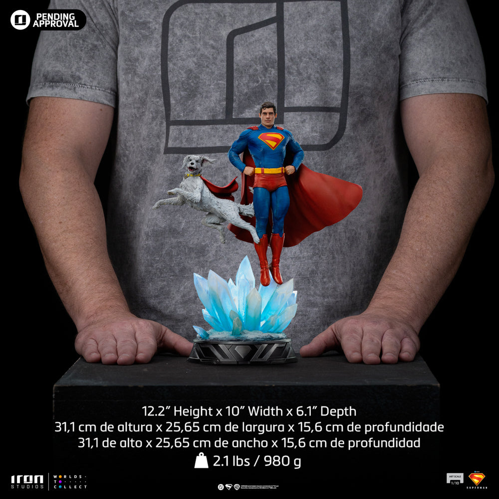 Superman and Krypto Statue - Superman: Legacy - Art Scale 1/10 - DC Comics