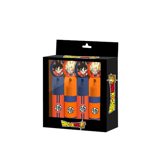 Pack mixte de 4 marqueurs fluorescents Dragon Ball