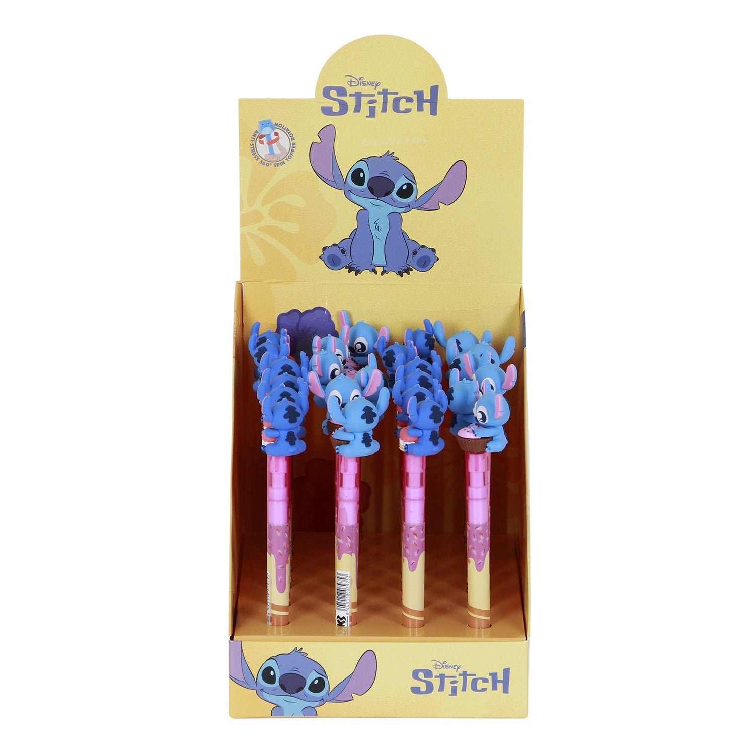 Présentoir 24 Unités Stylo Gel Effaçable Disney Lilo & Stitch « Mix »