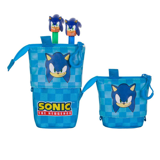 Trousse Mignonne + 2 Stylos Gel Effaçables Sonic the Hedgehog