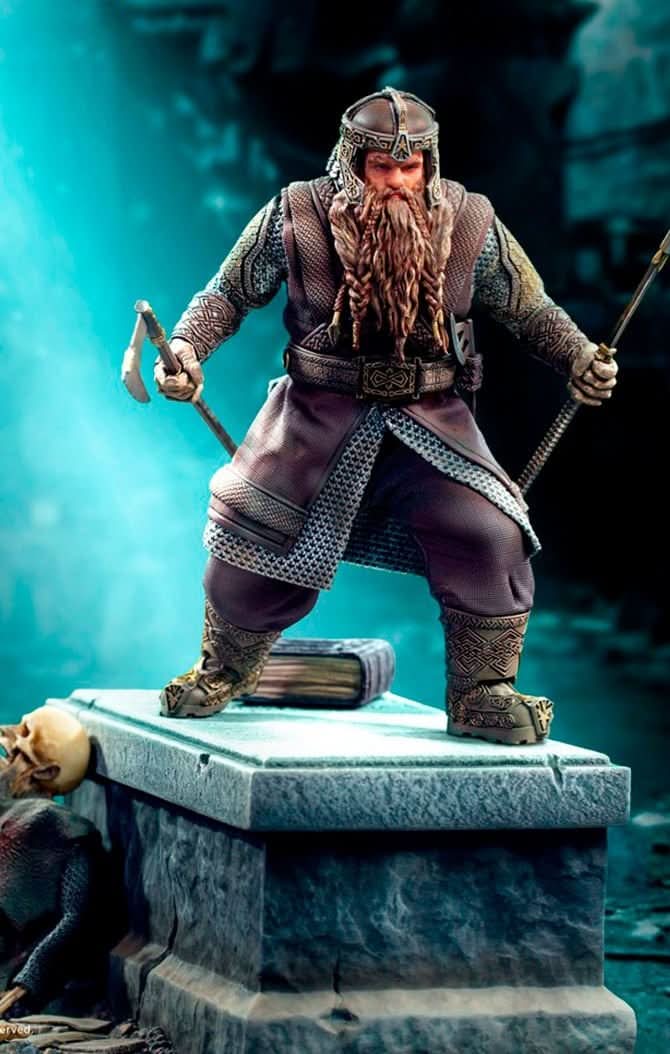 Gimli Deluxe Statue - Herr der Ringe - Art Scale 1/10 - Die Gefährten des Rings