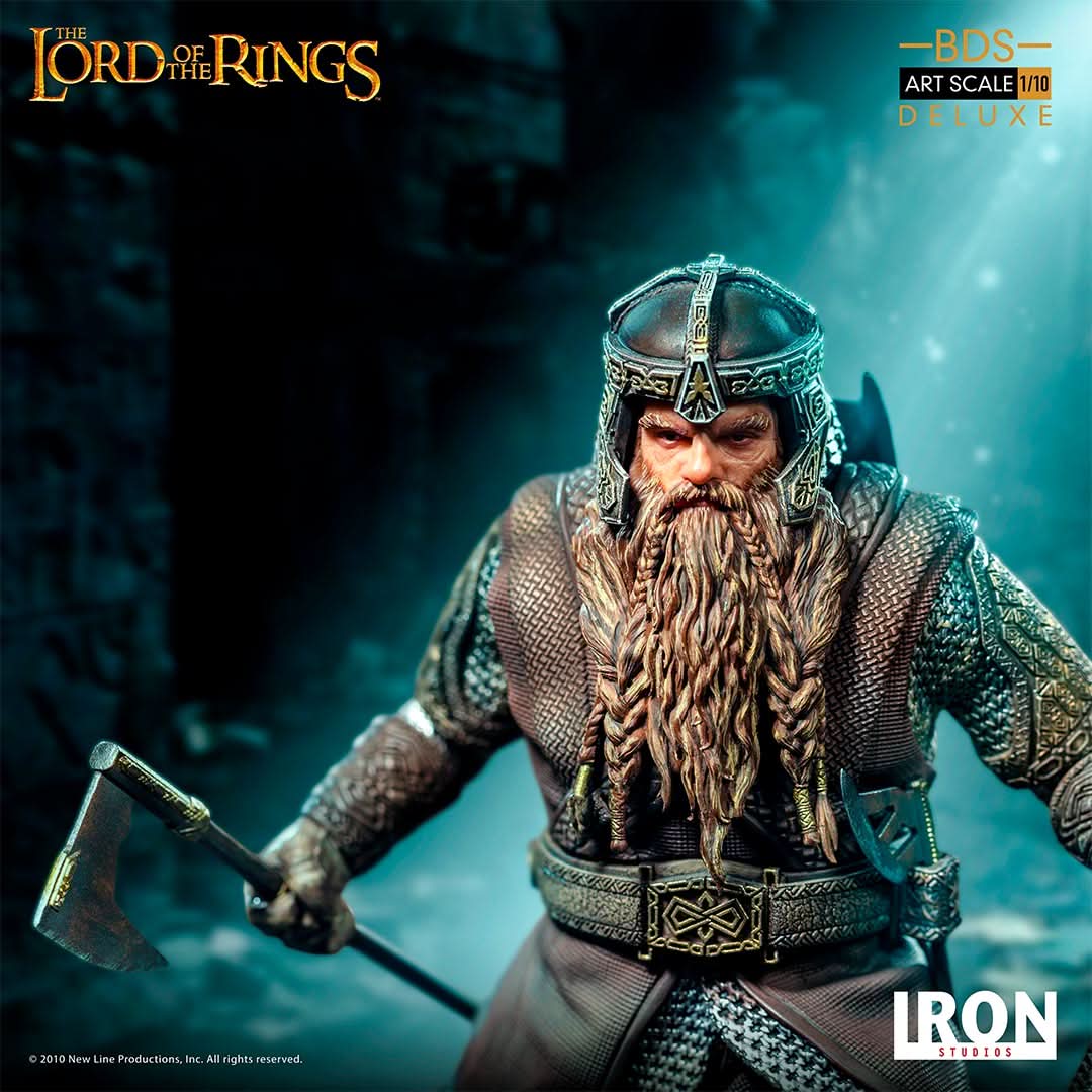 Gimli Deluxe Statue - Herr der Ringe - Art Scale 1/10 - Die Gefährten des Rings