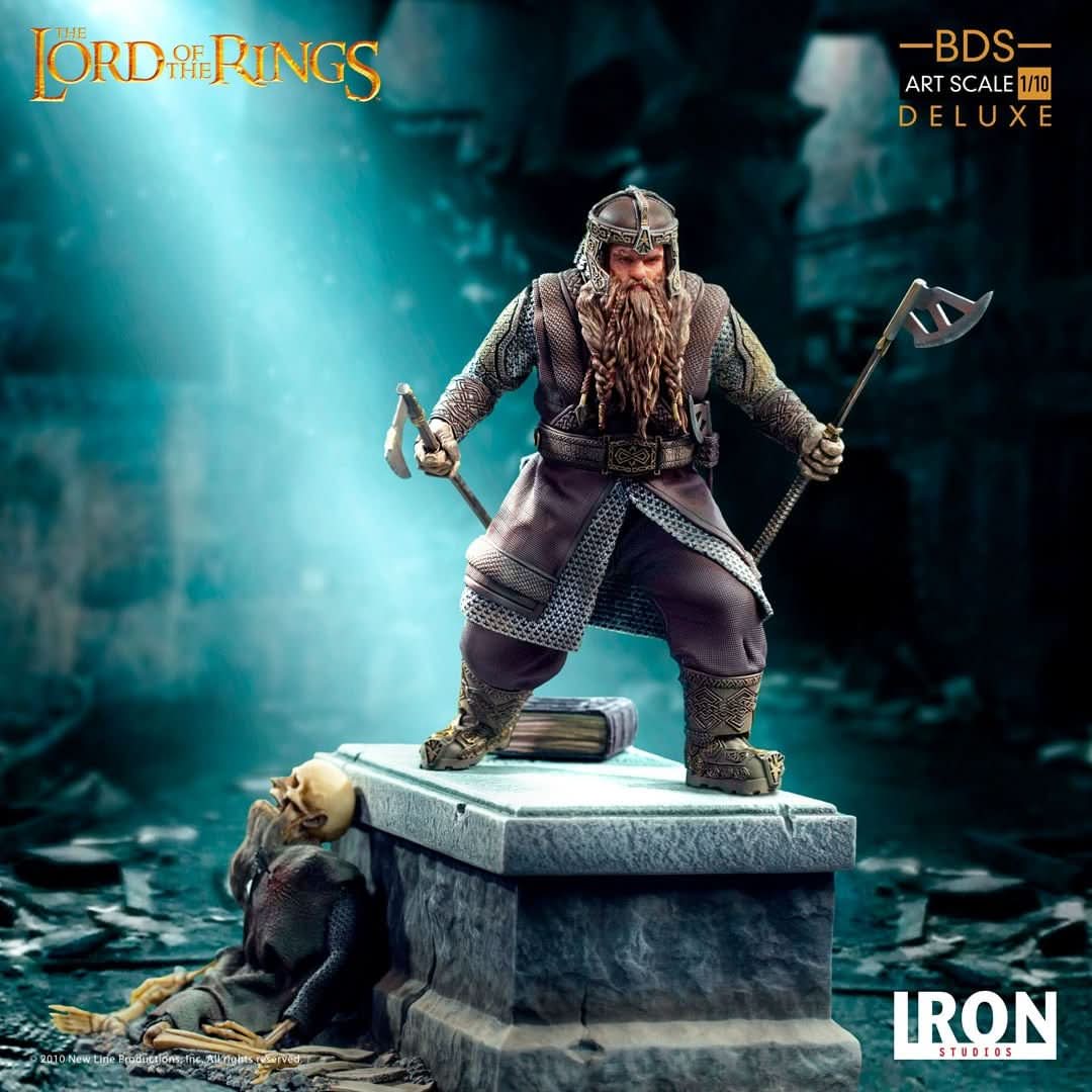Gimli Deluxe Statue - Herr der Ringe - Art Scale 1/10 - Die Gefährten des Rings