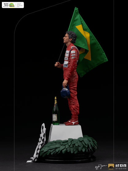 Statue Ayrton Senna Deluxe - GP Brazil 1991 - Art Scale 1/10