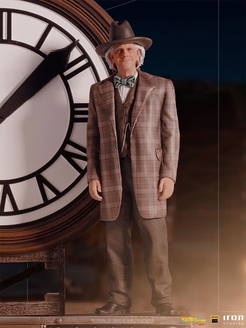 Statue Marty und Doc am Uhrturm - Zurück in die Zukunft - Art Scale 1/10