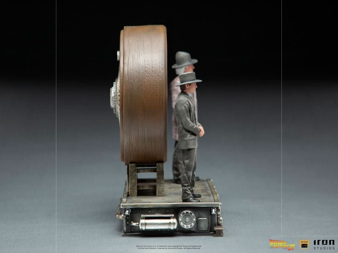 Statue Marty und Doc am Uhrturm - Zurück in die Zukunft - Art Scale 1/10